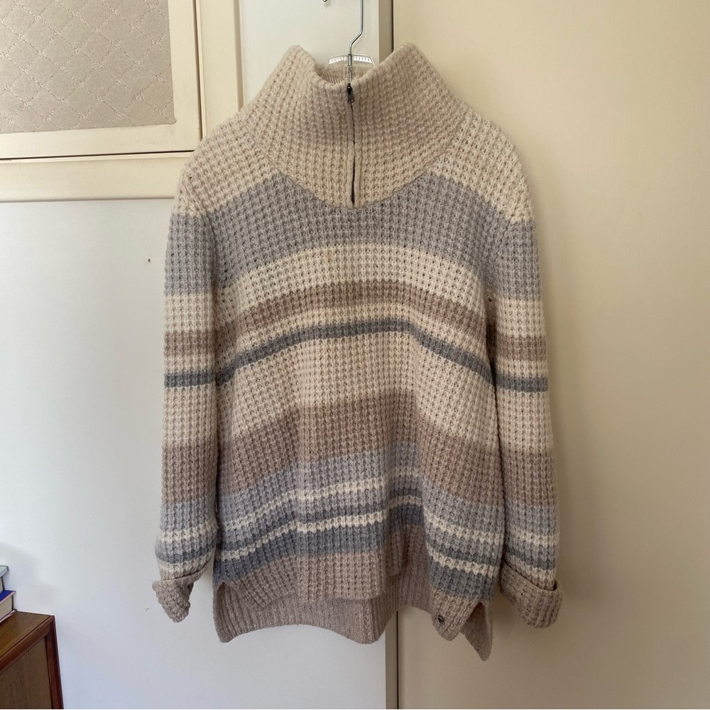 Eddie Bauer Wool Blend Knit Striped Sweater - Picture 2 of 11